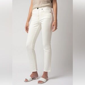 SLVRLAKE || Lou Lou Mid Rise Slim Jeans White 30